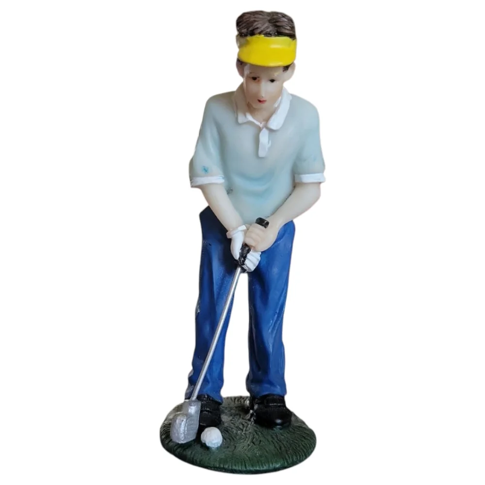 1 Golfer Putting Figurine Statue Posing K' Collections Cake Topper Collector's